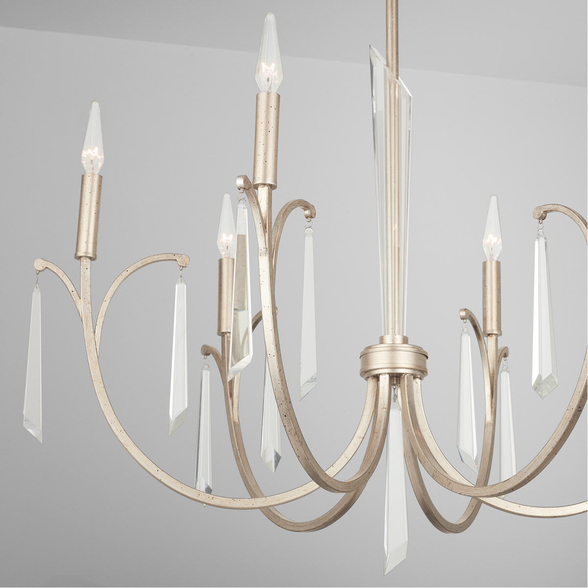 Gwyneth 6 Light 34 inch Winter Gold Chandelier Ceiling Light