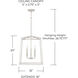 Thea 4 Light 16 inch Mystic Sand Foyer Ceiling Light