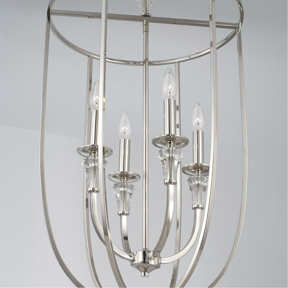 Laurent 4 Light 18 inch Polished Nickel Foyer Light Ceiling Light