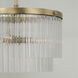 Vaughn 3 Light 16 inch Aged Brass Pendant Ceiling Light