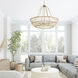 Wren 6 Light 32 inch Matte Brass Chandelier Ceiling Light