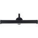 Morgan LED 22.25 inch Matte Black Sconce Wall Light