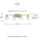 Burke 4 Light 33 inch Aged Brass Vanity Light Wall Light