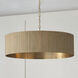 Donovan 4 Light 30.75 inch White Wash and Matte Brass Chandelier Ceiling Light
