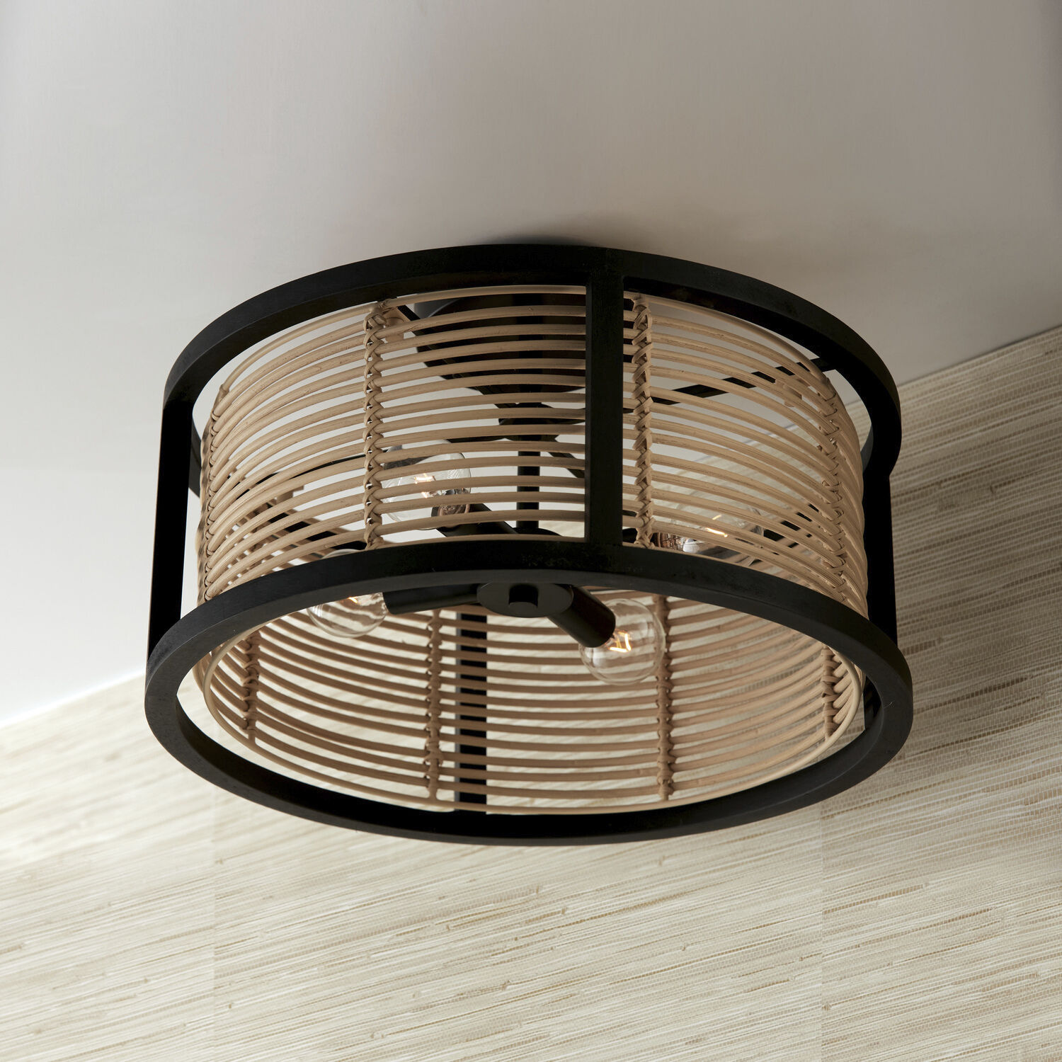 Capital Lighting 244041FK Rico 4 Light 16 inch Flat Black Semi