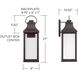 Bradford LED 27 inch Oiled Bronze Outdoor Wall Lantern