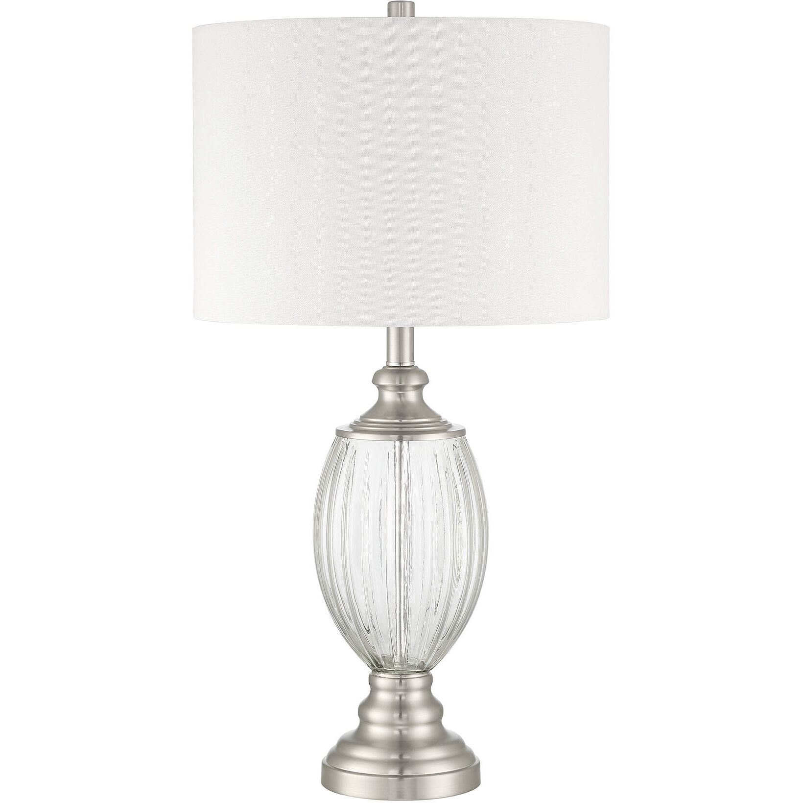 Bejamin 28.35 inch 60 watt Brushed Nickel Table Lamp Portable Light