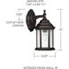 Main Street 1 Light 12 inch Old Bronze Outdoor Wall Lantern