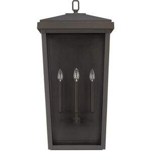 Donnelly 3 Light 32 inch Oiled Bronze Outdoor Wall Lantern