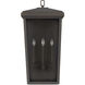 Donnelly 3 Light 32 inch Oiled Bronze Outdoor Wall Lantern