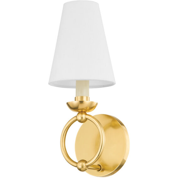 Haverford 1 Light 5 inch Aged Brass Wall Sconce Wall Light