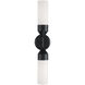 Devon 2 Light 5 inch Matte Black Sconce Wall Light