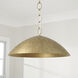 Francesca LED 24 inch Feathered Gold Pendant Ceiling Light