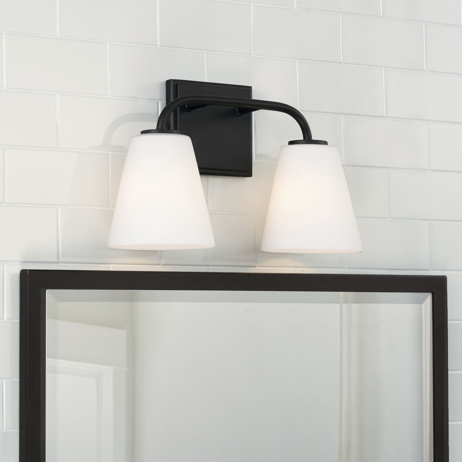 Brody 2 Light 14.5 inch Matte Black Vanity Light Wall Light