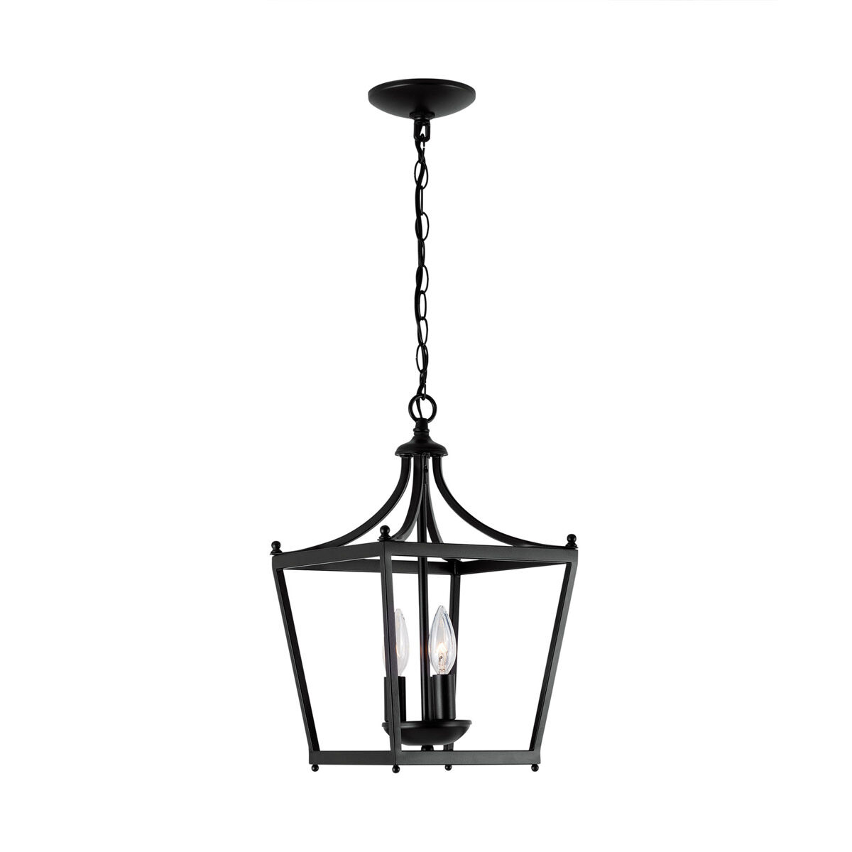 Stanton 3 Light 10 inch Matte Black Foyer Ceiling Light