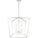 Thea 6 Light 42 inch Polished Nickel Island Ceiling Light