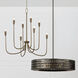 Marley 8 Light 33 inch Mystic Bronze Chandelier Ceiling Light