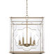 Aria 8 Light 18 inch Aged Brass Foyer Ceiling Light