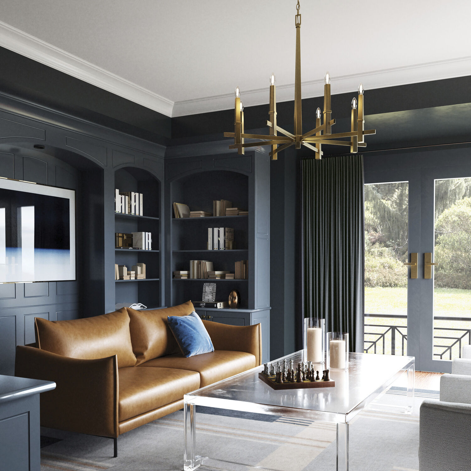 Blake 8 Light 39 inch Aged Brass Chandelier Ceiling Light