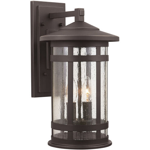 Mission Hills 2 Light 17 inch Oiled Bronze Outdoor Wall Lantern