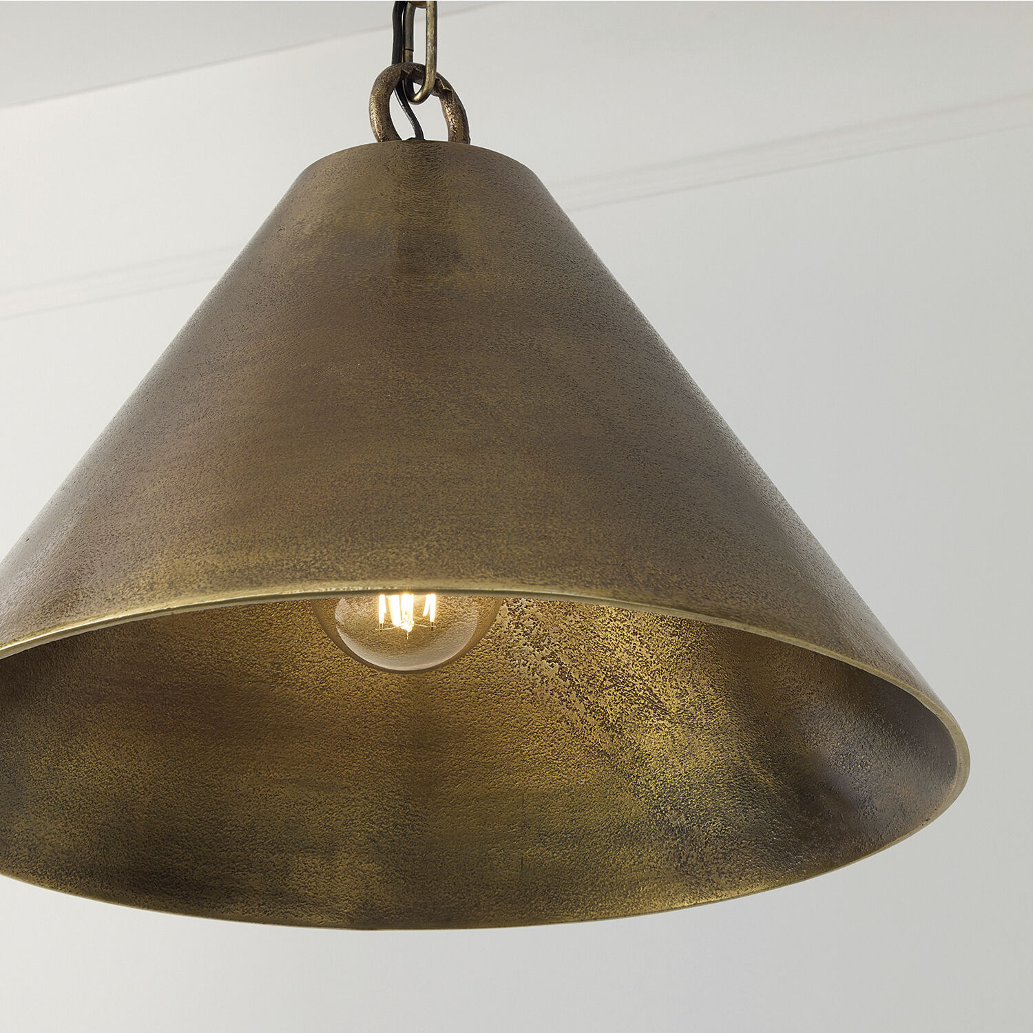 Casa 1 Light 17 inch Oxidized Brass Pendant Ceiling Light