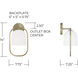 Zeek Sconce Wall Light in Matte Brass