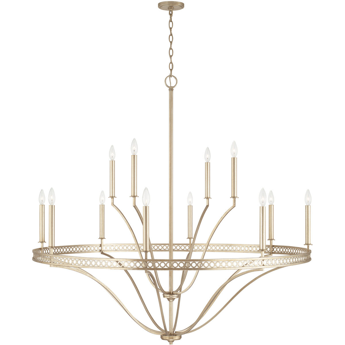 Isabella 12 Light 52 inch Winter Gold Chandelier Ceiling Light