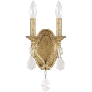 Blakely 2 Light 7 inch Antique Gold Sconce Wall Light in Included