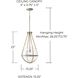 Beaufort 1 Light 13 inch Mystic Sand Pendant Ceiling Light