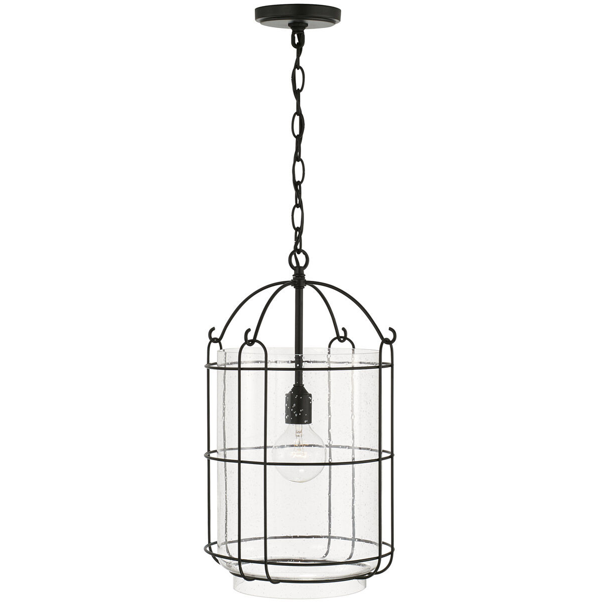 Harmon 1 Light 12 inch Matte Black Pendant Ceiling Light