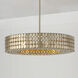 Eliana 4 Light 30.5 inch Champagne Brass Chandelier Ceiling Light