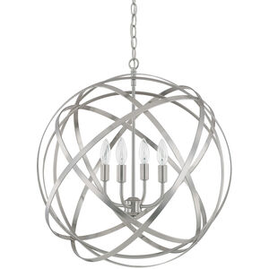 Capital Lighting Axis 4 Light 23 inch Brushed Nickel Pendant Ceiling Light 4234BN - Open Box