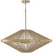 Maya 4 Light 31 inch Matte Brass Pendant Ceiling Light