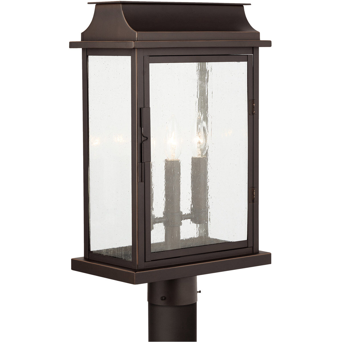 Bolton 3 Light 20 inch Oiled Bronze Outdoor Post Lantern