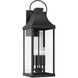 Bradford 4 Light 27 inch Black Outdoor Wall Lantern in Incandescent