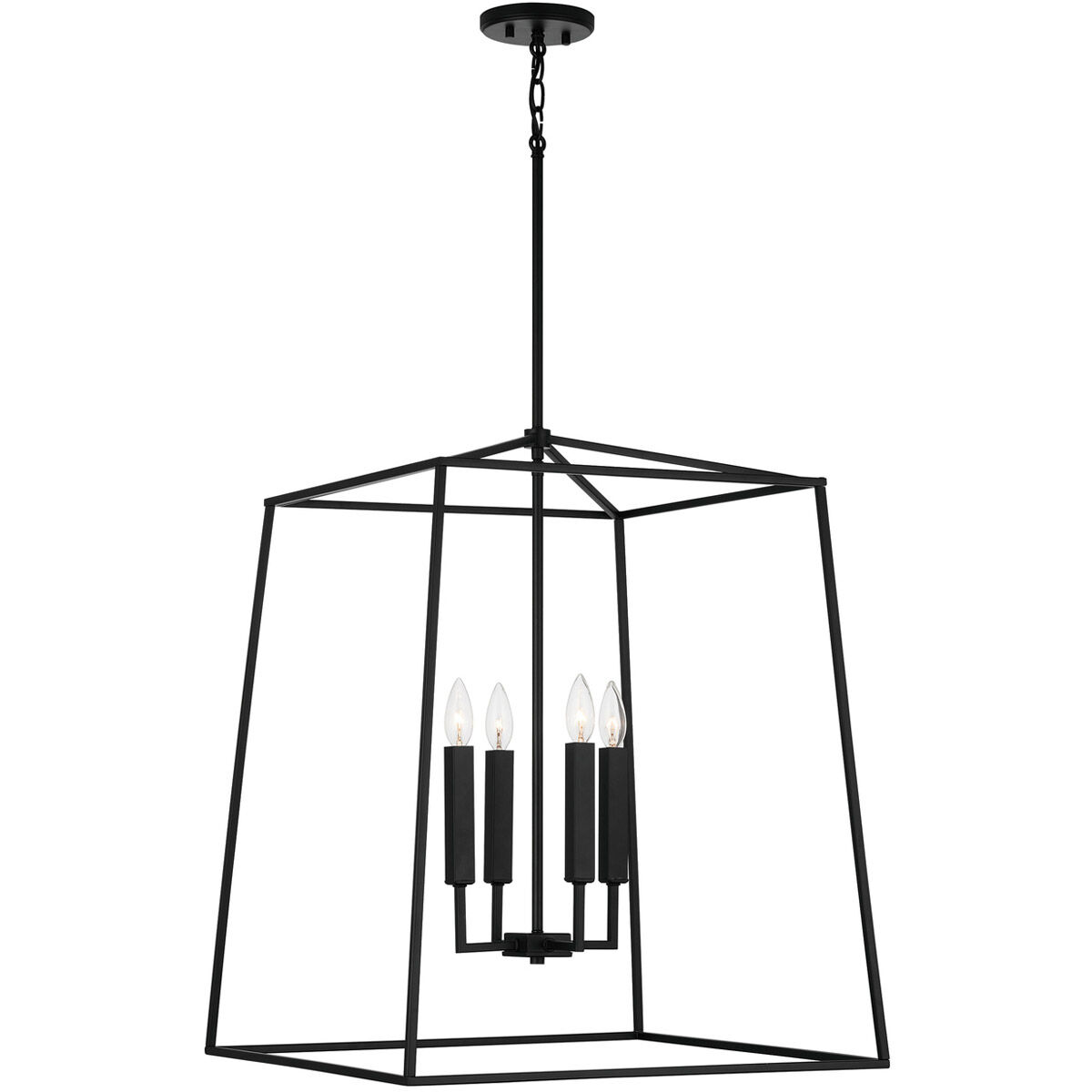 Thea 4 Light 22 inch Matte Black Foyer Ceiling Light
