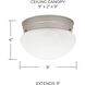 Scott 2 Light 9 inch Matte Nickel Flush Mount Ceiling Light