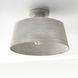 Quarry 1 Light 14 inch Stucco Semi-Flush Ceiling Light