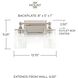 Camden 2 Light 14 inch Polished Nickel Vanity Light Wall Light