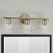 Dena 3 Light 23 inch Aged Brass Vanity Light Wall Light