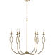 Cohen 6 Light 30.5 inch Mystic Luster Chandelier Ceiling Light