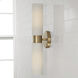 Alyssa 2 Light 5 inch Aged Brass Sconce Wall Light