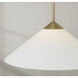 Gatsby 1 Light 22 inch Matte Brass Pendant Ceiling Light