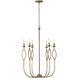 Cohen 6 Light 22 inch Mystic Luster Chandelier Ceiling Light