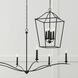 Grady 4 Light 15.75 inch Black Iron Foyer Ceiling Light