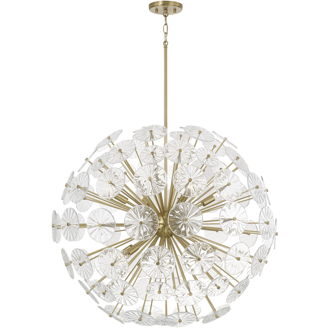 Emelie 8 Light 33 inch Matte Brass Chandelier Ceiling Light