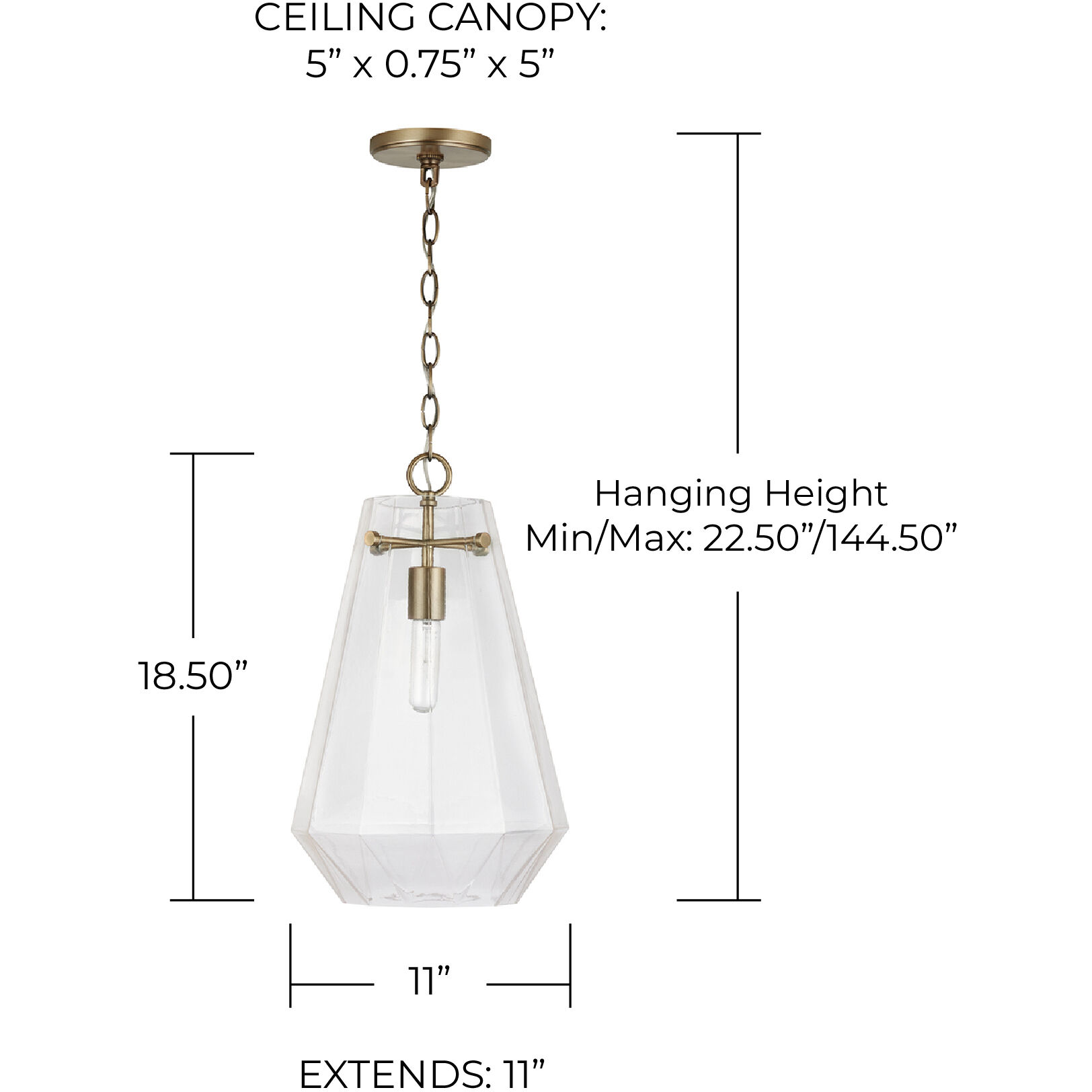Lee 1 Light 11 inch Aged Brass Pendant Ceiling Light