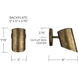 Casa 1 Light 5 inch Oxidized Brass Sconce Wall Light