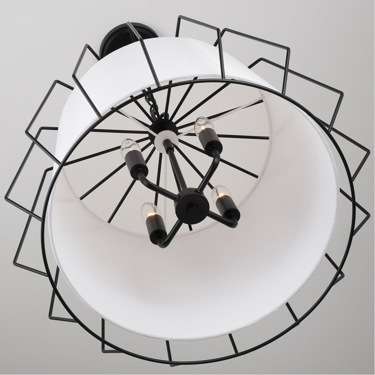 Corey 4 Light 22 inch Matte Black Pendant Ceiling Light