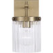 Vaughn Sconce Wall Light in Aged Brass